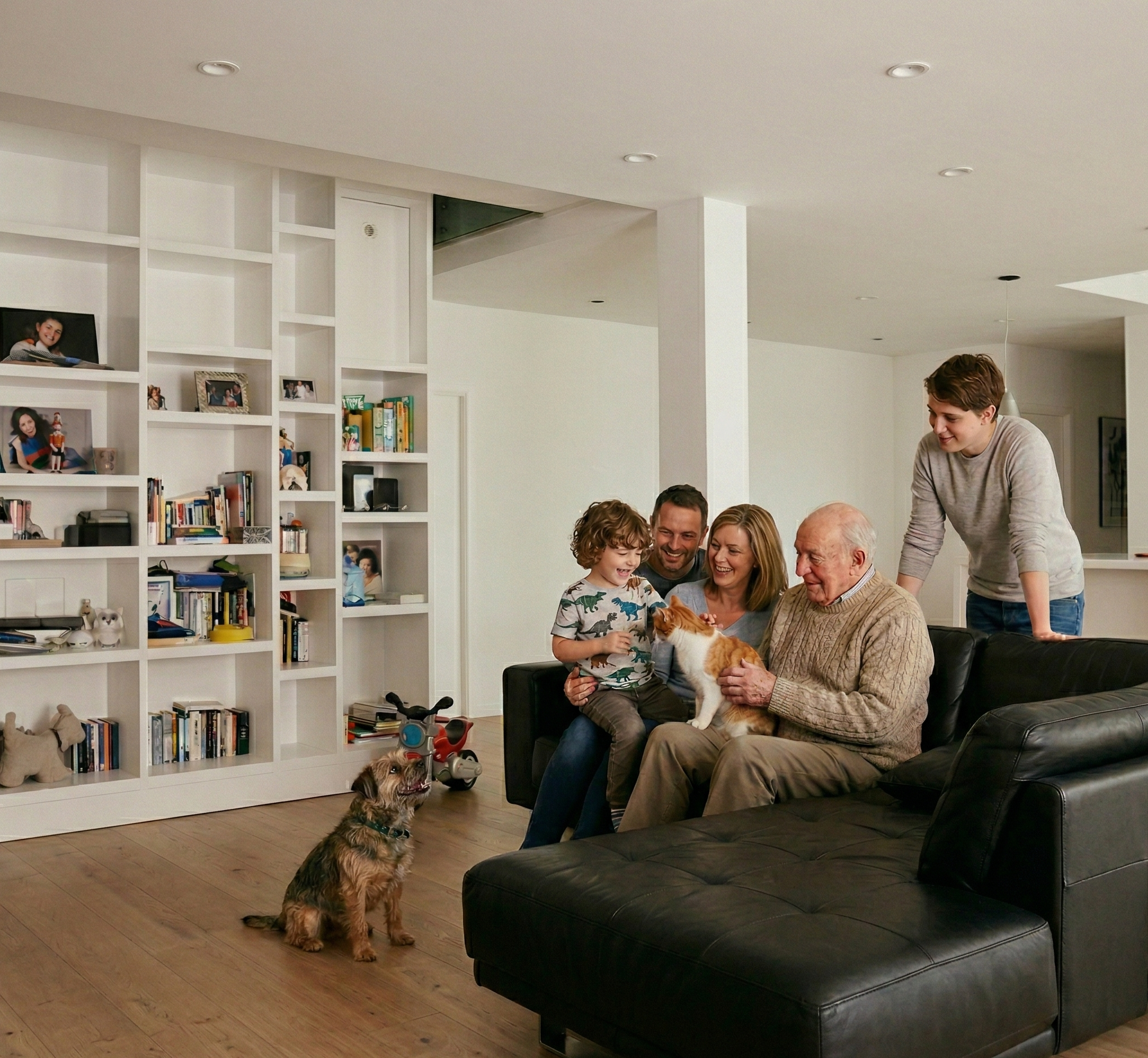 Famiglia protetta con sistema Protecta